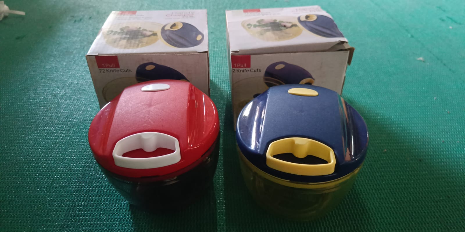 2283 Mix Color Manual Mini Small Plastic Food Chopper Handy Mini Plastic Vegetable Chopper Cutter, Onion Chopper Vegetables for Kitchen Accessories with 3 Blades (375 ml) (Mix 1 Pc) 2283 Mix Color Manual Mini Small Plastic Food Chopper Handy Mini Plastic Vegetable Chopper Cutter, Onion Chopper Vegetables for Kitchen Accessories with 3 Blades (375 ml) (Mix 1 Pc)